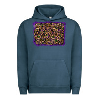 Pigment Midnight Navy mardi gras leopard background Urban Hoodie - RanaPortraitStore