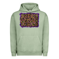 Pigment Oil Green mardi gras leopard background Urban Hoodie - RanaPortraitStore