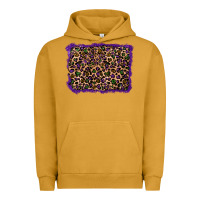 Pigment Peanut Butter mardi gras leopard background Urban Hoodie - RanaPortraitStore
