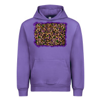 Tulip mardi gras leopard background Urban Hoodie - RanaPortraitStore