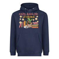 Navy cozy bookish weekend Heavyweight Hoodie - MaliasSmallBusiness