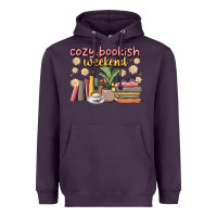 Plum cozy bookish weekend Heavyweight Hoodie - MaliasSmallBusiness