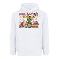 White cozy bookish weekend Heavyweight Hoodie - MaliasSmallBusiness