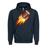 Navy american football Zipper Hoodie - JahusDesignShop