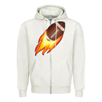 Oatmeal Heather american football Zipper Hoodie - JahusDesignShop