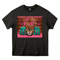 Asphalt Western Cat Mom Heavy Core Tee - LillyAllenDesigns