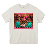 Cream Western Cat Mom Heavy Core Tee - LillyAllenDesigns