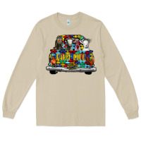 Mushroom farm life truck autism Long Sleeve Tee - CowhideDigitalArt