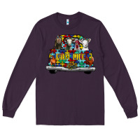 Plum farm life truck autism Long Sleeve Tee - CowhideDigitalArt