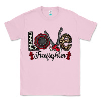 Bubblegum Pink love firefighter Classic Tee - CowhideDigitalArt