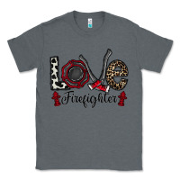 Charcoal Heather love firefighter Classic Tee - CowhideDigitalArt