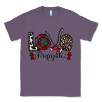 Lavender love firefighter Classic Tee - CowhideDigitalArt