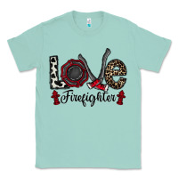 Seafoam love firefighter Classic Tee - CowhideDigitalArt
