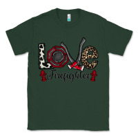 Sports Green love firefighter Classic Tee - CowhideDigitalArt