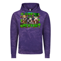 Cloud Purple St Patricks Day Lucky Heifers Vintage Hoodie - RanaPortraitStore
