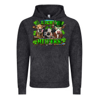 Vintage Black St Patricks Day Lucky Heifers Vintage Hoodie - RanaPortraitStore