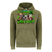 Vintage Olive St Patricks Day Lucky Heifers Vintage Hoodie - RanaPortraitStore