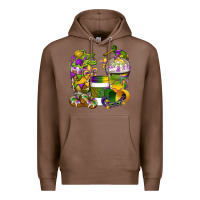 Chestnut Mardi Gras Coffee Cups Premium Hoodie - BundleAndBundleShop