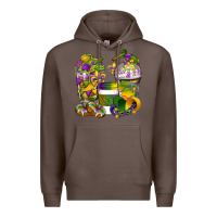 Coffee Mardi Gras Coffee Cups Premium Hoodie - BundleAndBundleShop