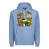 Colony Blue Mardi Gras Coffee Cups Premium Hoodie - BundleAndBundleShop
