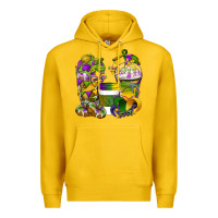 Lemon Mardi Gras Coffee Cups Premium Hoodie - BundleAndBundleShop