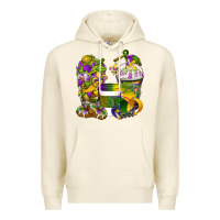 Sandshell Mardi Gras Coffee Cups Premium Hoodie - BundleAndBundleShop