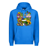 True Royal Mardi Gras Coffee Cups Premium Hoodie - BundleAndBundleShop