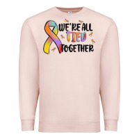Pale Pink we are all tied together Premium Sweatshirt - MaliasSmallBusiness