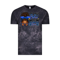 Cloud Black in my cheer mom era afro messy bun Vintage Tee - texasbilliewilder