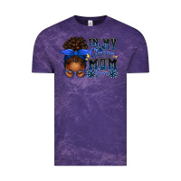 Cloud Purple in my cheer mom era afro messy bun Vintage Tee - texasbilliewilder