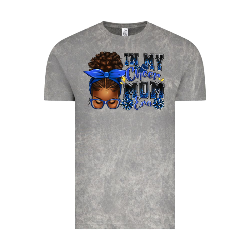 In My Cheer Mom Era Afro Messy Bun Vintage Tee by texasbilliewilder | Teevron
