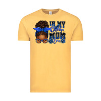 Vintage Mustard in my cheer mom era afro messy bun Vintage Tee - texasbilliewilder