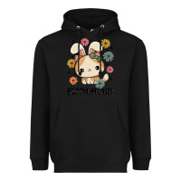 Black bloom bestie cat Heavyweight Hoodie - MaliasSmallBusiness