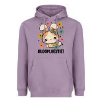 Lavender bloom bestie cat Heavyweight Hoodie - MaliasSmallBusiness