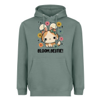 Sage bloom bestie cat Heavyweight Hoodie - MaliasSmallBusiness