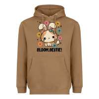 Toasted Coconut bloom bestie cat Heavyweight Hoodie - MaliasSmallBusiness