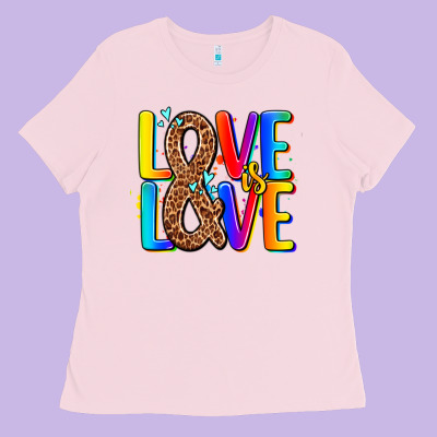 Pride Lgbtqi Love Is Love Ladies Tee Designed By Adodesignshop