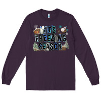 Plum It's Freezing Season Long Sleeve Tee - FaDigitalArtStudio