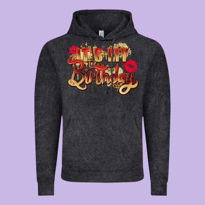 It's My Birthday Vintage Hoodie Designed By Zillion Design Studio