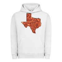 Pigment Lunar Rock Texas Map Western Tooled Leather Pattern Urban Hoodie - Bettercallsaul