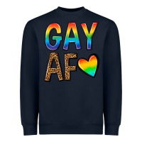 Navy gay af Heavyweight Sweatshirt - texasbilliewilder