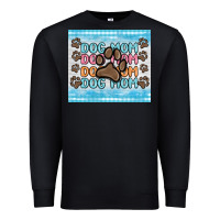 Black dog mom Premium Sweatshirt - MaliasSmallBusiness