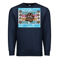 Navy dog mom Premium Sweatshirt - MaliasSmallBusiness