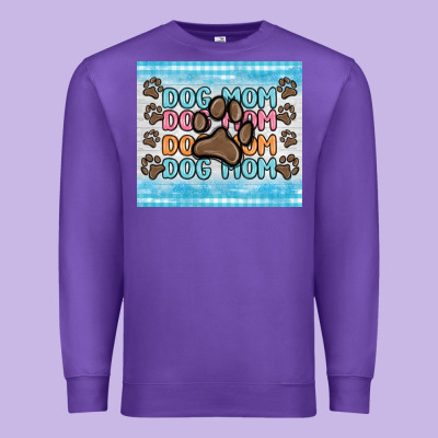 Dog Mom Premium Sweatshirt Designed By Maliassmallbusiness
