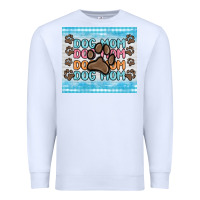 White dog mom Premium Sweatshirt - MaliasSmallBusiness