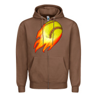 Chestnut softball Zipper Hoodie - JahusDesignShop