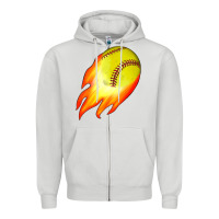 Dove Grey softball Zipper Hoodie - JahusDesignShop