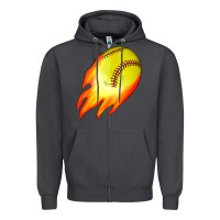 Smoke softball Zipper Hoodie - JahusDesignShop