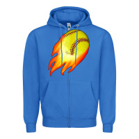 True Royal softball Zipper Hoodie - JahusDesignShop