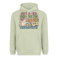 Matcha just a girl who brings books everywhere Heavyweight Hoodie - MaliasSmallBusiness